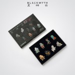 Black Myth Wukong Black Wind Mountain Destined One Badge Metal Fridge Magnet